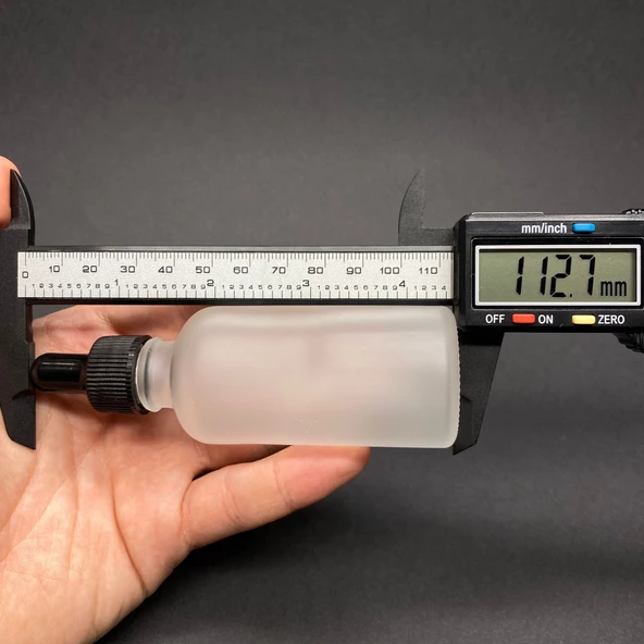 50 Ml Siyah Plastik Kapaklı Buzlu Cam Damlalıklı Şişe  , 50Cc Damlalıklı Buzlu Cam Şişe x 6 Adet - 3