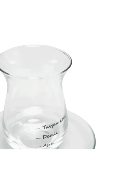 Paşabahçe 96029 Çayımın Demi Çay Seti Çay Bardağı Tavşan Kanı 8 Parça 4 Bardak 4 Tabak - 5