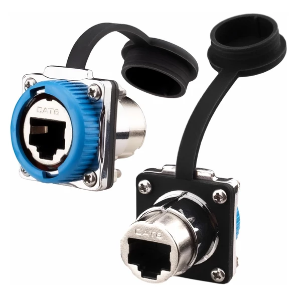 POWERMASTER PM-24597 DİŞİ - DİŞİ IP68 SU GEÇİRMEZ METAL RJ45 KONNEKTÖR - 2