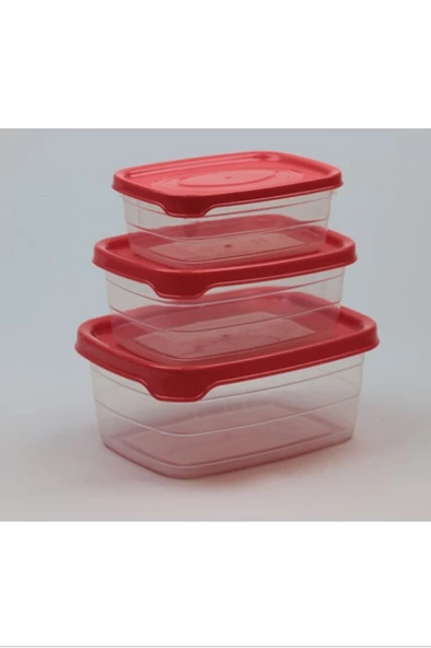 Plastik Saklama Kabı 3'lü 400 Ml - 670 Ml - 1.2 Lt. TOPTANBULURUM -BNM-0513