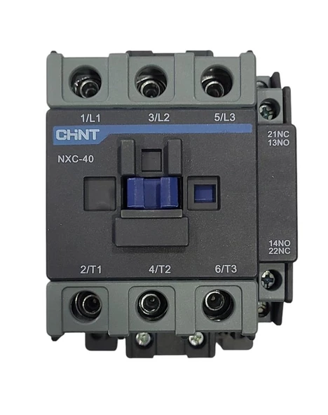 Chint NXC-40 220V AC Bobinli 3 Kutuplu Kontaktör 18,5KW