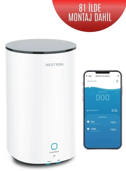 Neutron NTL-SU60WB Akıllı Su Arıtma Cihazı Su Tankı Olmadan Arıtır Mobil Uygulama Kullanımı - 1
