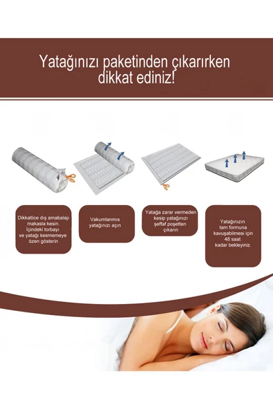 Visco Şilte 150x200 10 Cm Visko Ped Yatak Şiltesi Pedi Topper - 5