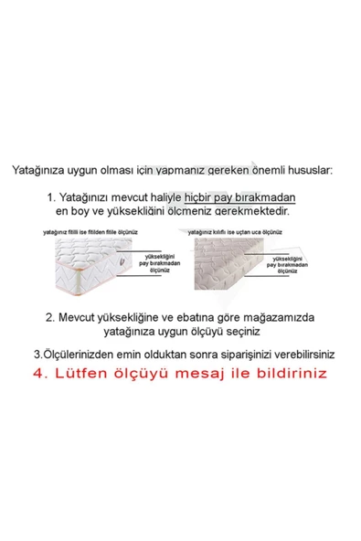 Kılıf 180x200 Yatak Kılıfı Koruyucusu Fermuarlı Kılıf Yatağa Özel Üretim - Resim 2