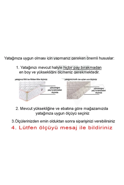 Kılıf Aloe 140x190 Yatak Kılıfı Koruyucusu Yatak Örtüsü Fermuarlı Kılıf Kapitone - Resim 2