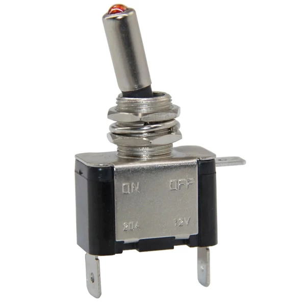 Ayt IC-151B Işıklı 12 Volt Dc 30 Amper On Off Toggle Switch Aç Kapa Buton 2 Kademeli