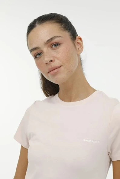Lumberjack W-CT131 Basıc Modal C Neck Kadın Kısa Kol T-Shirt Kadın Tişört - 6