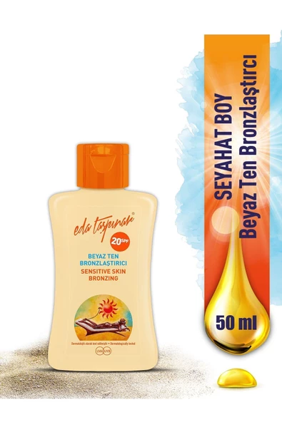 Seyahat Boy - Mini - 50 Ml - Beyaz Ten Bronzlaştırıcı Spf20+