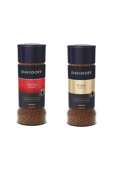 Tchibo Davidoff Rich Aroma 100gr + Davidoff Fine Aroma 100 gr 2li Paket