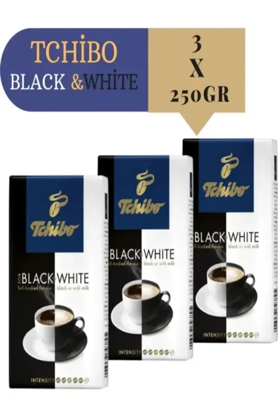 Tchibo Black'n White Öğütülmüş Filtre Kahve Avantajlı Paket 3X250G