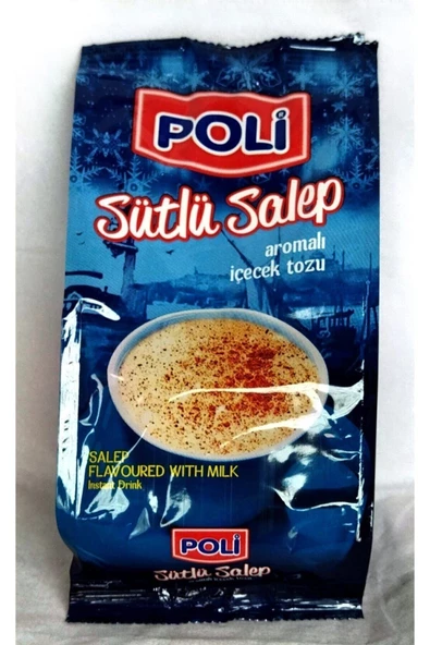 POLI Sütlü Salep Toz Içecek Tarçınlı Ve Yoğun Kıvamlı Toz Salep 250 gr