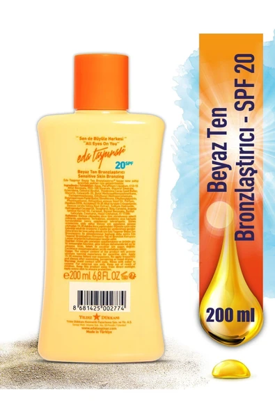 Eda Taşpınar Beyaz Ten Bronzlaştırıcı Spf 20 Krem (losyon) - 200 Ml - 6