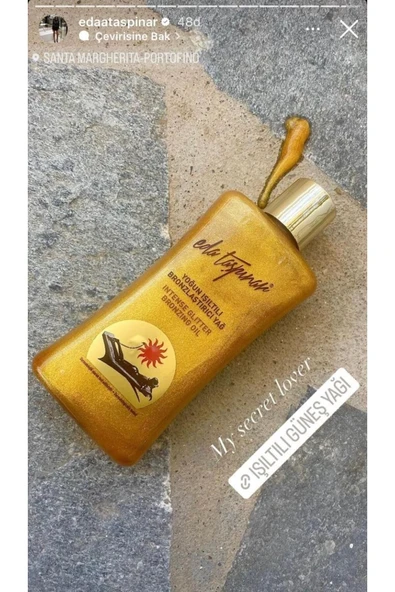 Eda Taşpınar Yoğun Bronzlaştırıcı Işıltılı Simli Yağ - 200 ml - 4