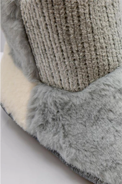 Twigy CC0020 TW KOLET Kadın Panduf Ev Botu Gri 36-41 - 4