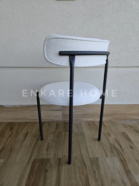 Enkare Elisa Sandalye Beyaz Kumaş - 4