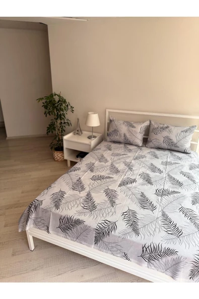 ÜNTAŞ ÇİFT KİŞİLİK LASTİKSİZ ÇARŞAF VE 2 ADET YASTIK KILIFI - 4