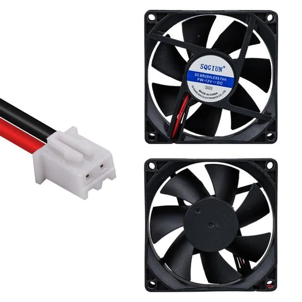 Powermaster IC-216 Fırçasız DC Fan 80X80x25mm 12Volt 2Pin - 5