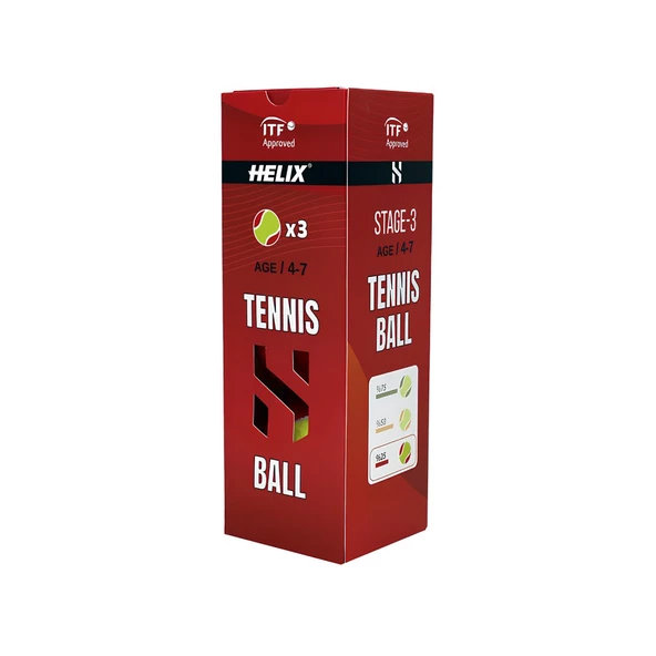 Helix 4-7 Yaş ITF Onaylı Tenis Topu - 3