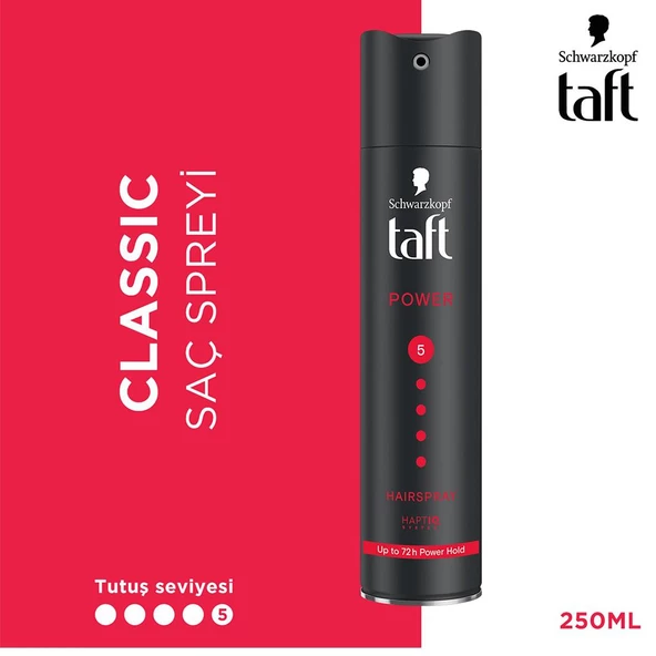 Taft Saç Spreyi Power No: 5 Up to 72 h Power Hold 250 ml