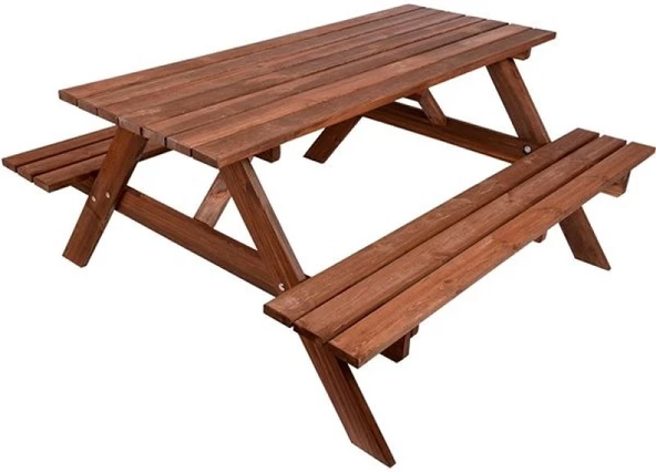 Pinoxi Ahşap Bahçe Masası Piknik Masası
