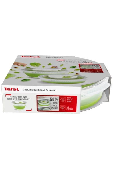 TEFAL K25201 Katlanabilir Salata Kurutucu 4 L