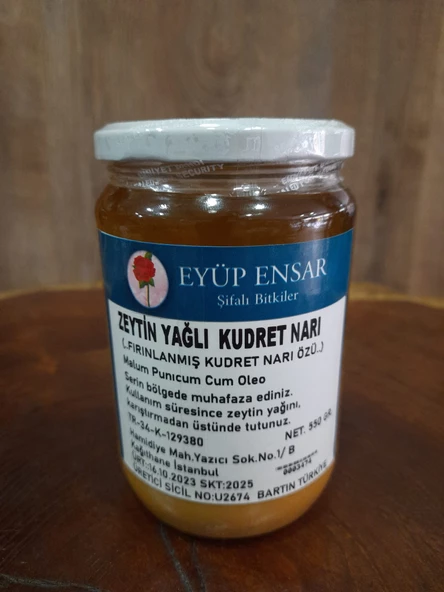 Eyüp Ensar ZEYTİN YAĞLI KUDRET NARI EXTRATI  550 ML