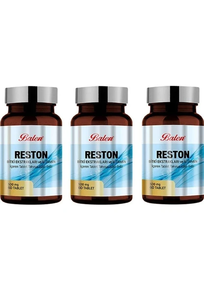 Balen Reston Takviye Edici Gıda 500 mg 3'lü Paket 60 Tablet