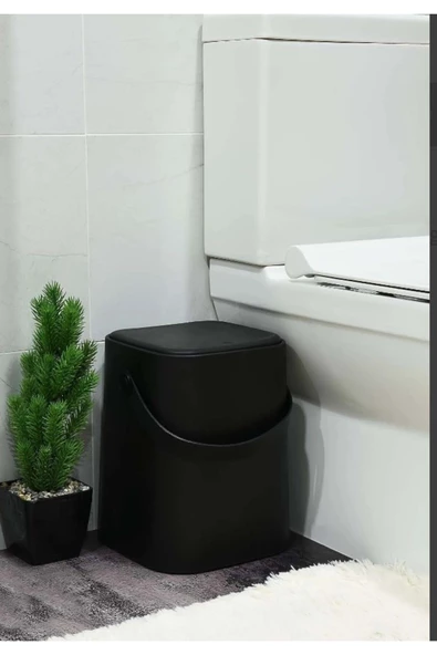 Tuffex Sihirli Çöp Kovası 8 Lt Siyah