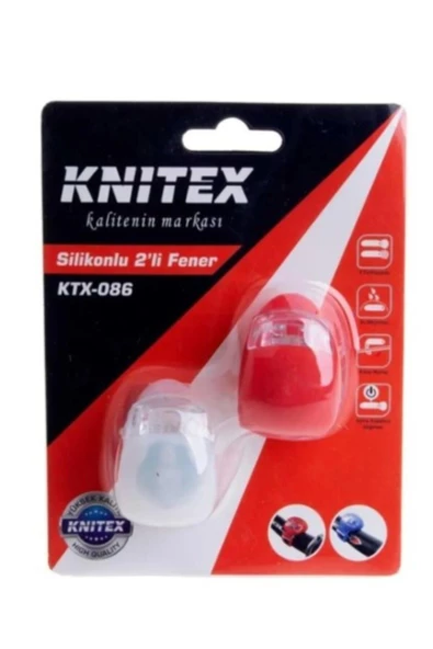 Knitex Bisiklet Feneri 2 Li Silikonlu Ktx-086