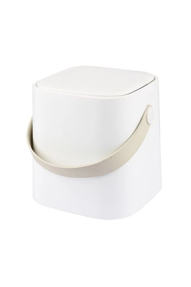 Tuffex Beyaz Sihirli Çöp Kovası 4 Lt - 5