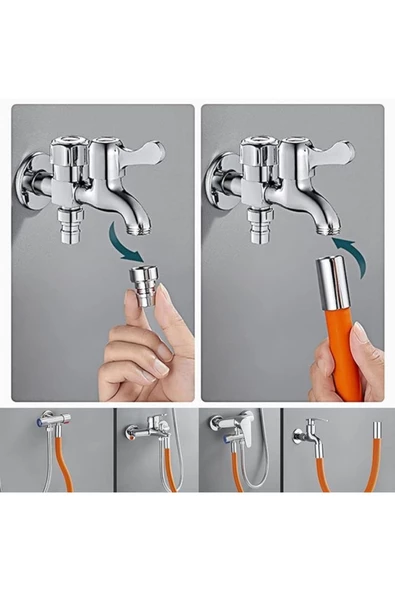 Knitex Turuncu Kubar Musluk Uzatma 20 Cm Ktx-3087