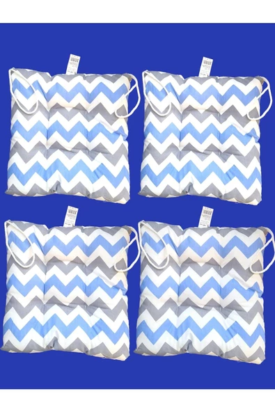 Wellmop Bağcıklı Elyaf Minder 35*35 4Lü Mavi - 2