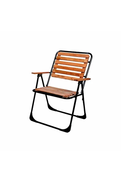 Kapella Ahşap Bistro Set Metal İskelet 52X52 - 3