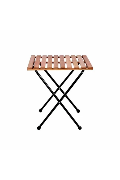 Kapella Ahşap Bistro Set Metal İskelet 52X52 - 2