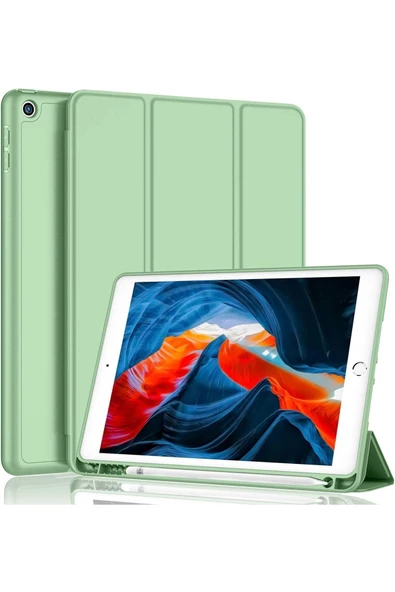 Ipad Pro 10.5 Uyumlu Kılıf Silikon Kalem Bölmeli Smart Case A1701 A1709 A1852