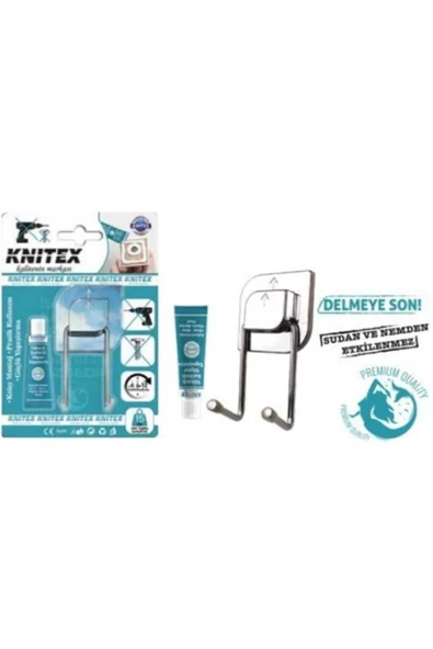 Knitex Askı 2'Li Krom Yapıştırıcılı Ktx-2788 - 2