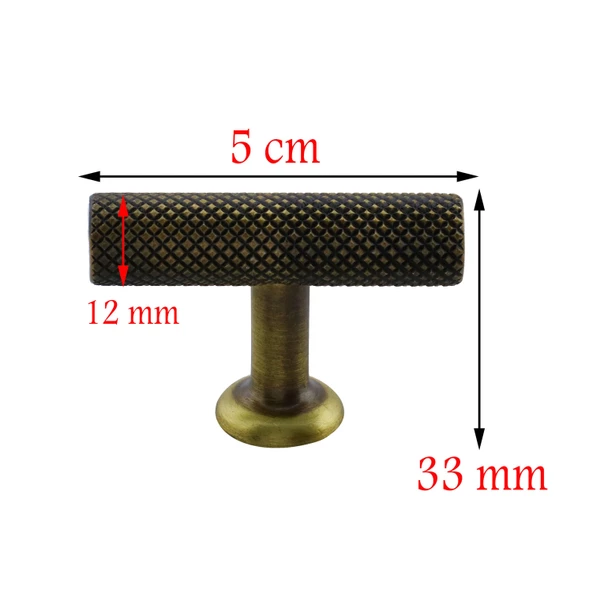 Doruk Düğme Eskitme Antik Sarı Metal Mobilya Mutfak Çekmece Kapak Dolap Dolabı Kulpu Kulbu Kulpları - 4
