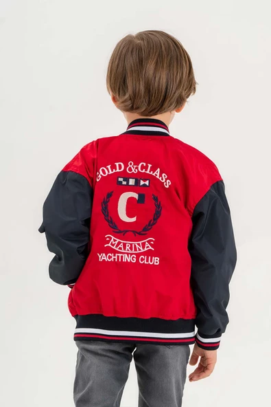 Su Geçirmez Fermuarlı Cepli Erkek Çocuk Ceket ürün görseli 1