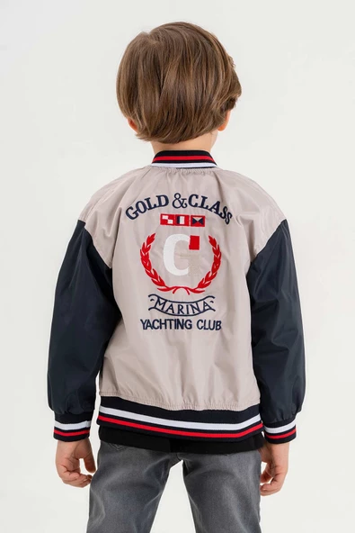 Su Geçirmez Fermuarlı Cepli Erkek Çocuk Ceket - 9