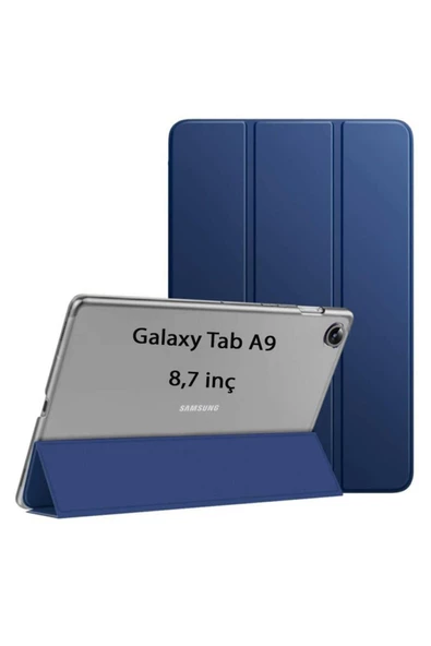 Samsung Galaxy Tab A9 8.7Inç X110 X113 X115 X117 Kılıf Pu Deri Smart Standlı Case