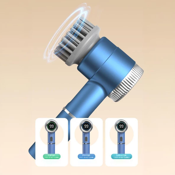 Mioji Mio CB160 Yeni Nesil 2000mAh Çok Amaçlı Temizlik Fırçası - Beyaz - 7