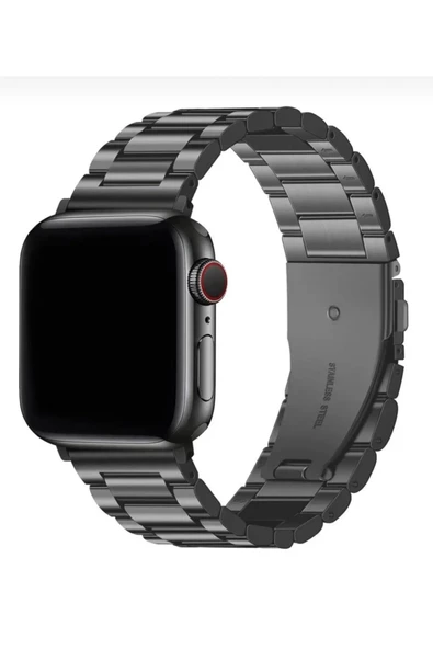 DKMProtect Apple Watch 1 2 3 4 5 6 7 8 9 SE 42 44 45 49 mm Paslanmaz Çelik Klipsli Saat Kordon Kayış Bileklik