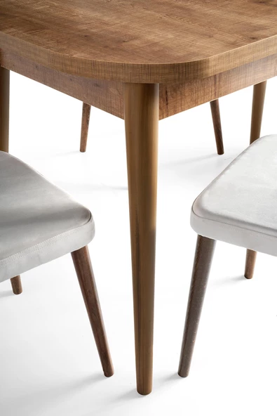 Venüs Açılır MDF Oval Mutfak Masası 80x130 - 8