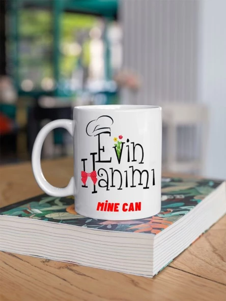 Kişiye Özel Evin Reisi,Evin Hanımı Baskılı 2'li Kupa Bardak Hediyelik - 4