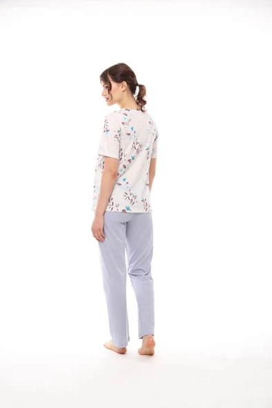 Pijadore 1450 Kadın Kısa Kollu Pijama Takım - 6