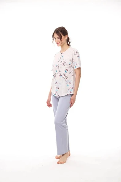 Pijadore 1450 Kadın Kısa Kollu Pijama Takım - 5