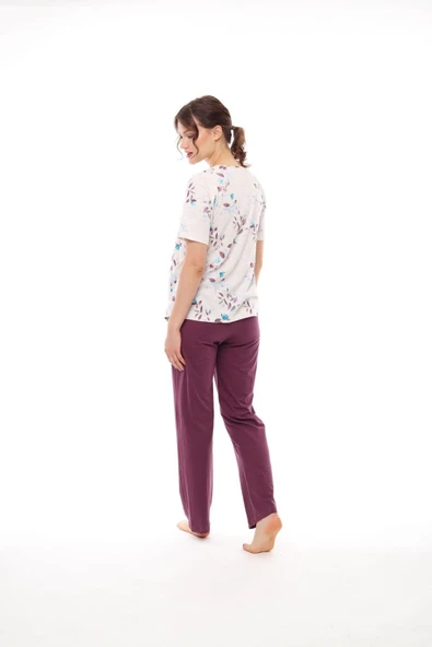 Pijadore 1450 Kadın Kısa Kollu Pijama Takım - 3