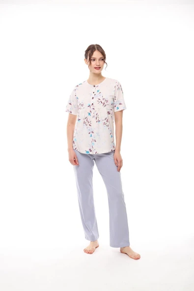 Pijadore 1450 Kadın Kısa Kollu Pijama Takım - 4