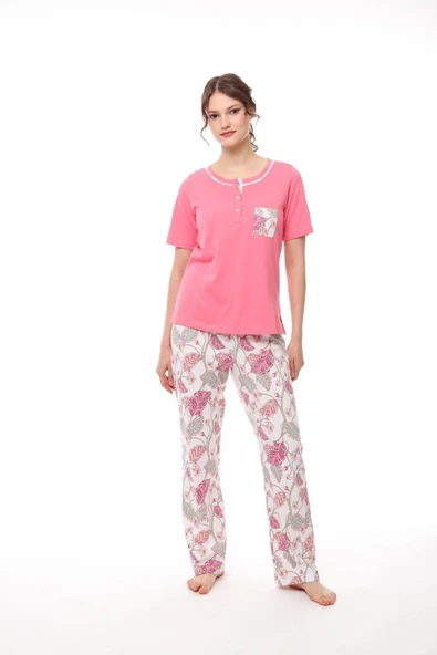 Pijadore 1439 Kadın Kısa Kollu Pijama Takım ürün görseli 1