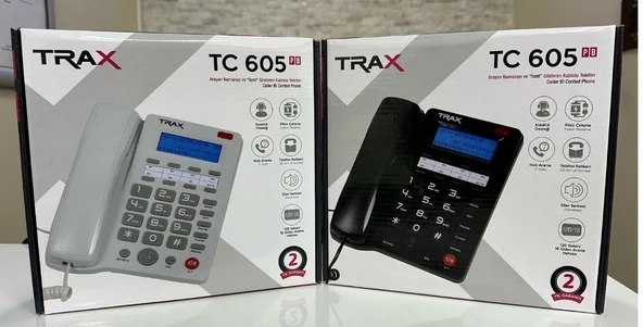 Trax TC-605 Ekranlı Masaüstü Kablolu Telefon - Resim 2